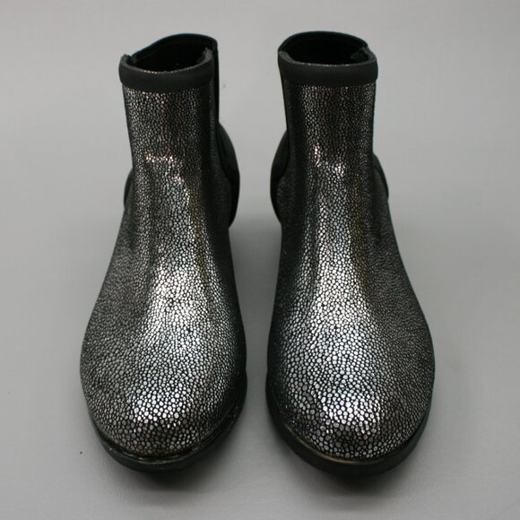 Sorel Ladies 6.5 Janey Chelsea Metallic Pull-on Rubber Ankle Boots - NL3133-010 - Picture 5 of 12